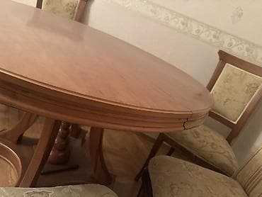 tabletka stullar: Qonaq masası, Açılan, Taxta, Yumru masa — 3