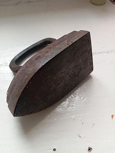 antik eşya: Antik tökmə dəmir ütü - Material: bərk tökmə dəmir - Klassik “muncuq” — 2