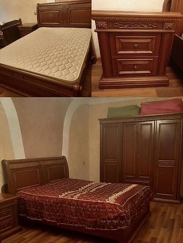 yataq demiri: Yataq desdi yaxsi vezyetdedi taxt dolab 2 eded tumba matrasi var — 1