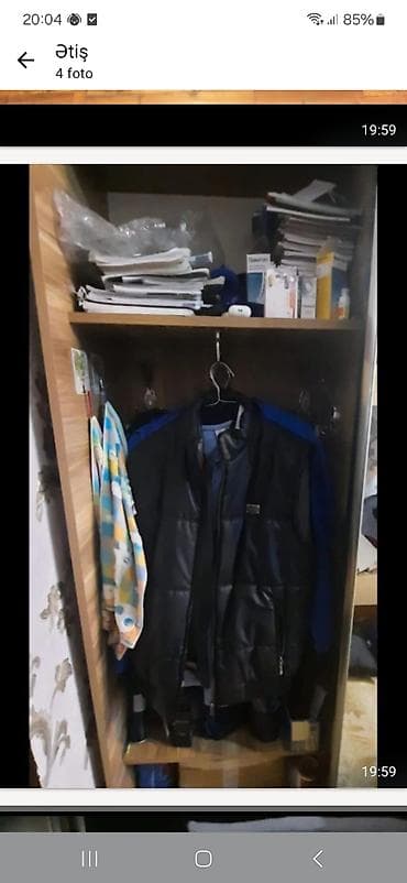 ikinci el taxt: Sürgülü qapılı paltar dolabı Əla vəzyətdə - Material: ağac — 3