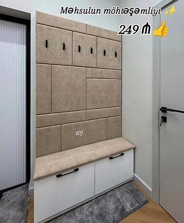 mini dolab: 2 qapılı, Bej, Digər material, Açılan, Düz dolab — 1