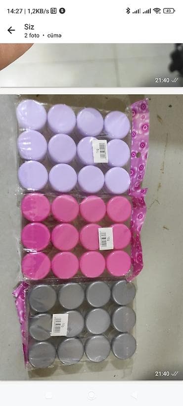 balaca pisik sekilleri: Plastik konteyner dəsti – kiçik ölçülü, dairəvi qapaqlı qablar. - — 1