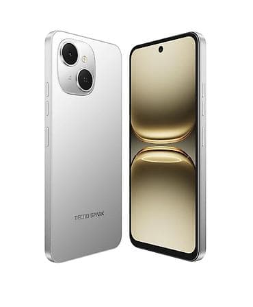samsung telefonlar ucuz qiymete: Tecno Spark, 128 GB, rəng - Gümüşü, Barmaq izi — 6