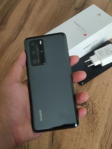 pro controller: Huawei P40 Pro, 256 GB, rəng - Qara, Zəmanət, Barmaq izi, Simsiz şarj — 1