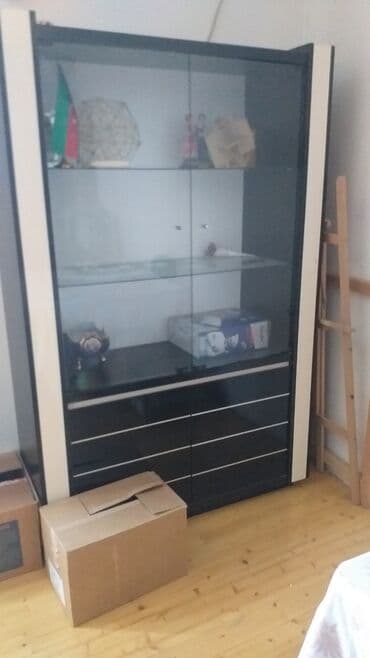 шкаф для документов с замком: Açılan, 2 qapılı Düz dolab, Stenka — 1