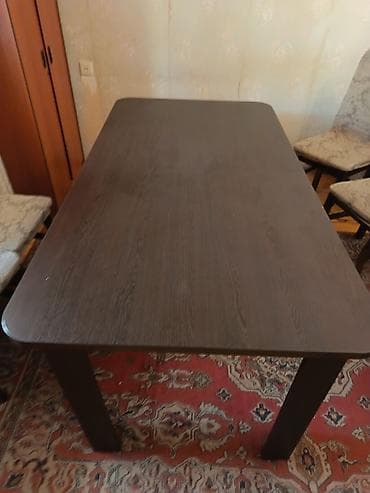 Qonaq masası, Açılan, Taxta, Dördbucaq masa — 1
