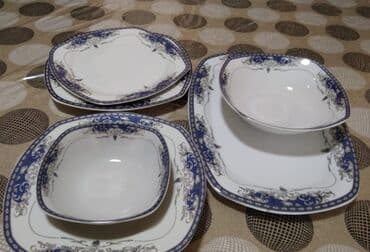 salat: Nahar dəsti, rəng - Ağ, Farfor, 12 nəfərlik — 1