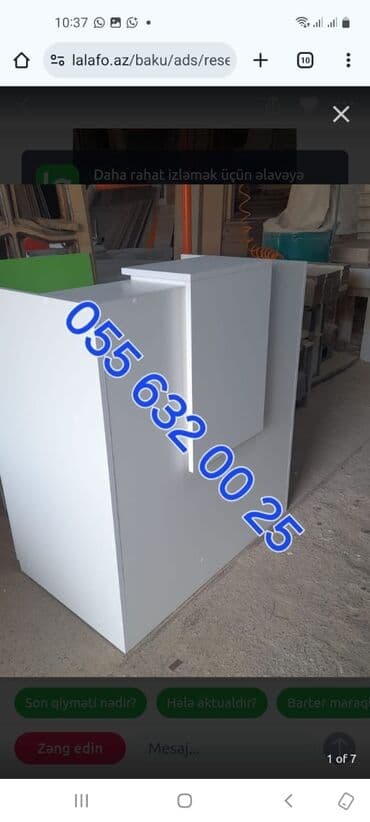 Sifarişlə ofis dolabları: Resepsiyon masası – iş yerləri, klinikalar, ofislər və satış — 4