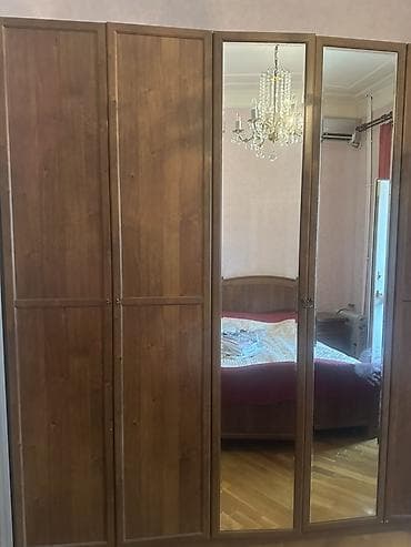 kitab şkafları: Klassik üslubda yataq otağı mebel dəsti - Geniş qarderob: Ağac — 2