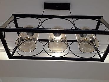 2 li kravat: Çılçıraq, 3 lampa, Metal — 1