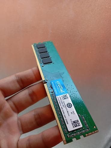 komputer ekrani: Operativ yaddaş (RAM) Crucial, 4 GB, 2400 Mhz, DDR4, PC üçün, İşlənmiş — 4