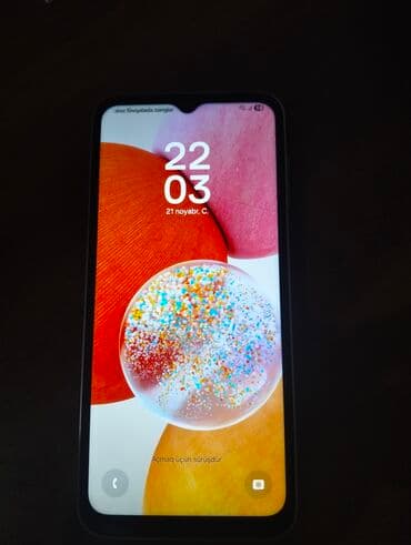 a 20 s: Samsung Galaxy A14, rəng - Gümüşü, Sensor — 3