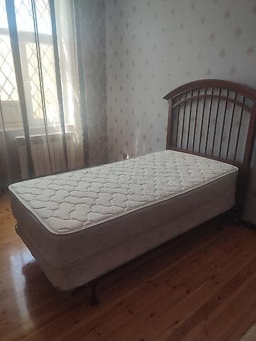 mebel satmaq: Təknəfərlik çarpayı, Bazalı, Matras ilə, Siyirməsiz — 1