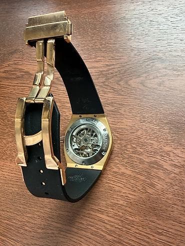 kişi aksesuarları: Yeni, Qol saatı, Hublot, rəng - Qızılı — 3