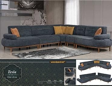 kreditle avtomobil: Woodpecker “Tesla” künc divan Fabrik istehsalı mebellərin topdan — 1
