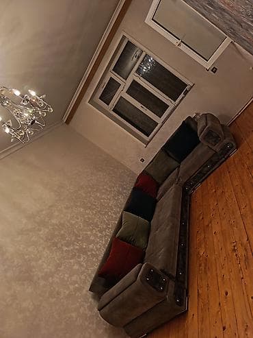 Divanlar: L formalı yumşaq künc divan - Rəng: tünd boz (antrasit tonlarında) - — 2