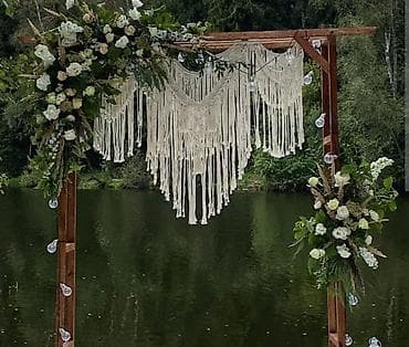 bertolesiya parca: Pano Boho üslubunda makrame divar bəzəkləri - Material: 100% pambıq — 10