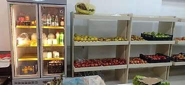 vitrin tor: Meyvə-tərəvəz mağazaları üçün taxta vitrin və rəf sistemi - Modul — 5