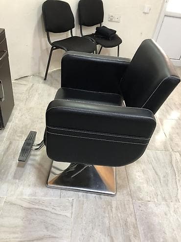 komfort mebel: Peşəkar bərbər/kosmetologiya kreslosu - Rəng: qara - Material: asan — 1