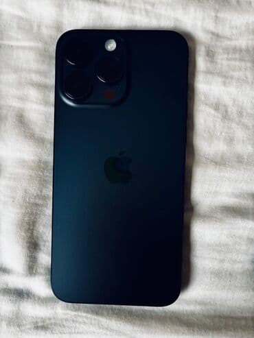 IPhone 15 Pro Max, 256 GB, Blue Titanium, Simsiz şarj, Face ID, Sənədlərlə