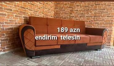 a class mebel: Qəhvəyi rəng çalarlarında 3 nəfərlik yumşaq divan. Xüsusiyyətlər: - — 1