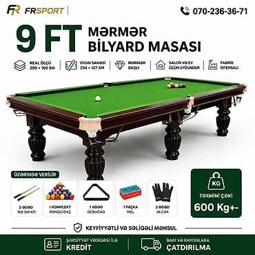 💥 bilyard, Amerikan bilyard, 9 fut ✅ 7/24 əlaqə saxlaya bilərsiz. ✅