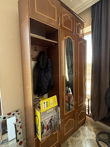 Giriş dolabı/şkaf sistemi - Material: ağac teksturalı laminat - Rəng — 1
