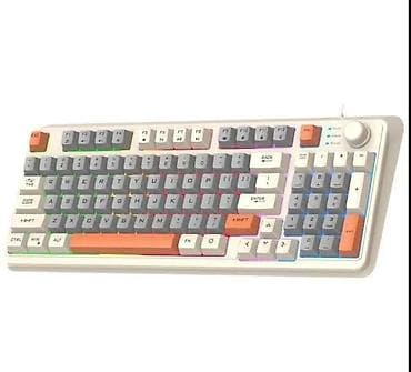 playstation 3 disk: XUNFOX K82 – qarışıq LED işıqlı tam ölçülü, oyun klaviaturasi 15 günə — 1