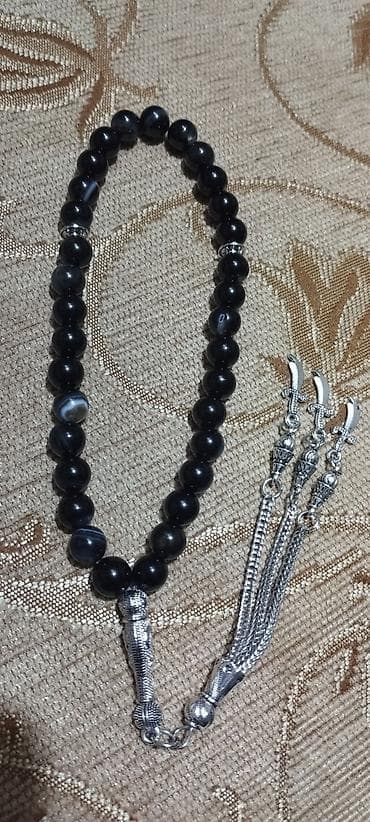 Çantalar: Təsbeh dəsti – müxtəlif təbii daşlardan firuzə qara əqiq dur nəcəf — 3