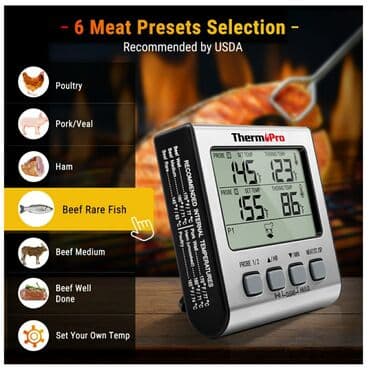 metbex ucun saatlar: Qida termometri. Model: ThermoPro TP-17 ● Ət Termometri təcrübəli və — 1