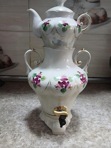 Çay dəsti, rəng - Ağ, Farfor