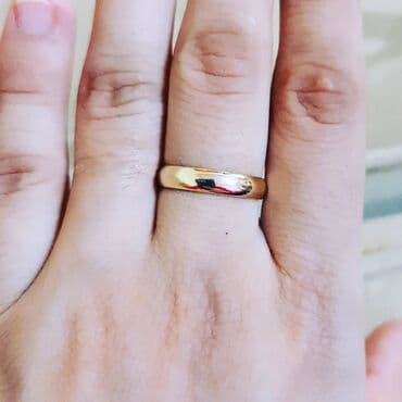 qaş sabitləyici: Alyans, Üzük, Sarı qızıl, 585 Əyar — 1