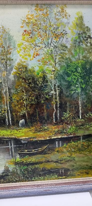 Peşəkar rəssam tərəfindən kətan üzərində yağlı boya ilə çəkilmiş gözəl — 2