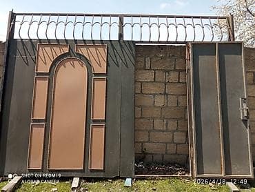 qapi pencere: İşlənmiş Dəmir Həyət darvazası, Yana açılan, Mexaniki, Qapı ilə, rəng - Qara, Ödənişli çatdırılma — 3