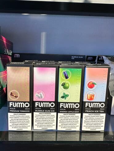 qəlyan elfbar: Fummo maye 30ml nikotin 5% 1) tütün 2) şaftalı soyuq çay 3) saqqız — 1