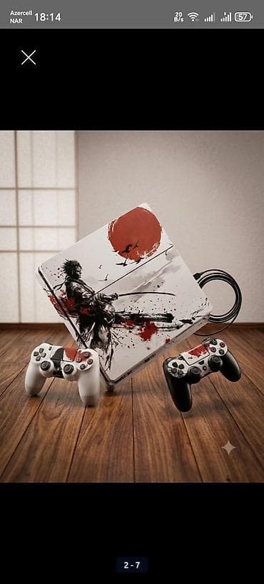 ps4 oyun kolu: PlayStation 4 slim 500 gb 2 ədəd A klass pult, vaxtım yoxdu — 1