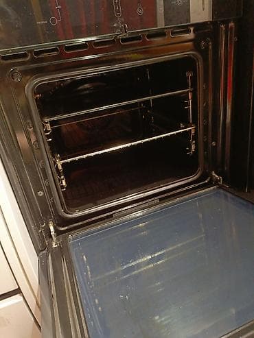efba soba: Gorenje inteqrasiya olunan elektrik sobası - Qara şüşə ön panel və — 3