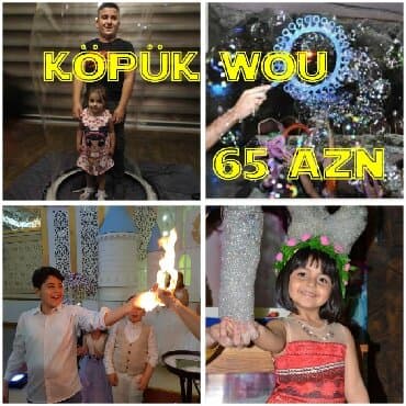шоу мыльных пузырей на день рождения ребенка: Kopuk sou, Köpük şou, şar şou, kloun Sizdə ad gunlərinizin unudulmaz — 1