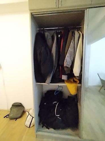 mdf qapi: 2 qapılı, Güzgülü, Bej, Kupe, Düz dolab — 4