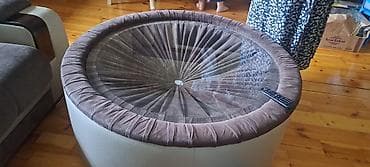 piknik stollari: Yumru masa, Açılmayan, Təkərsiz, Şüşə, Zəmanətsiz — 1