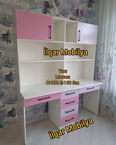 школьные парты и стулья: Oğlan və qız üçün, Yeni, Siyirməli, Yazı masası, Stulsuz — 1