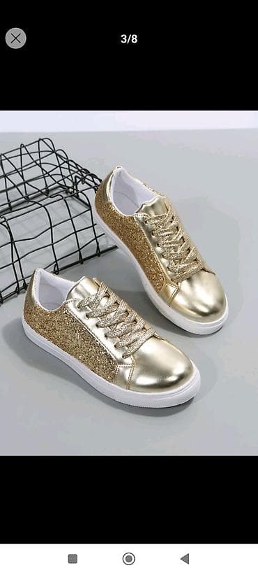 ket ayaqqabilar: Размер: 39, цвет - Золотой, Новый — 3