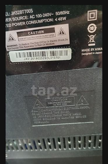 hauser televizor: Aiwa LED televizor işlek vəziyyətdə - Model: JH32BT700S - Ekran: 32" — 2