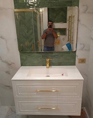 hamam şkafı: Düz dolab, Hamam üçün, Açılan, Korpuslu, 2 qapılı — 2