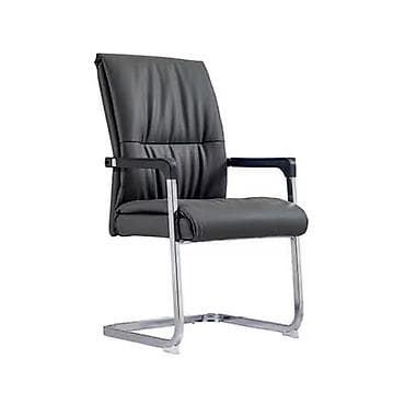 Ofis qonaq/kürsü kreslosu - Müasir dizayn: qara rəngli oturacaq və