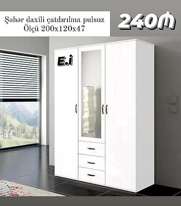 seyf qapilar kreditle: *3 Qapılı Dolab 240Azn💥* ✔️Rəng seçimi var *Şəhər daxili Çatdırılma və — 1