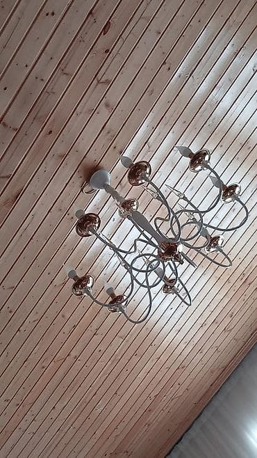 lustr: Çılçıraq, 8 lampa, Metal — 1