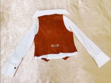 детский костюм русалки: Костюм из натуральной кожи. Ətək və jilet. Natural dəri materialı — 2