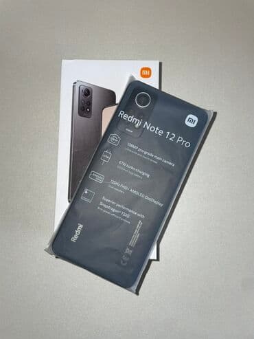 Kasalar: Redmi Note 12 Pro, 256 GB, rəng - Qara, Barmaq izi, İki sim kartlı, Face ID — 1