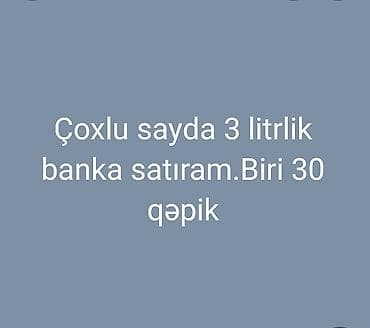 Məhsul: 3 litrlik şüşə bankalar Xüsusiyyətlər: - Həcmi: 3 litr -